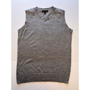 Banana Republic 100% Merino Wool Sleeveless Sweater Shell Womens Size Large EUC